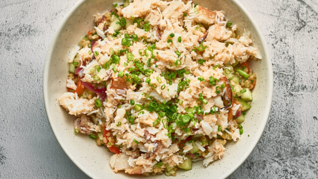Bulgur-salat med Krabbe
