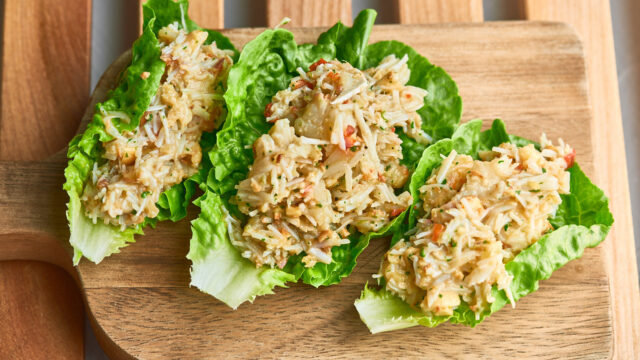Miang Kham med krabbe