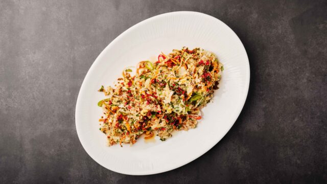 Fried rice med krabbe!