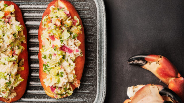 'Chopped Salad' med krabbe