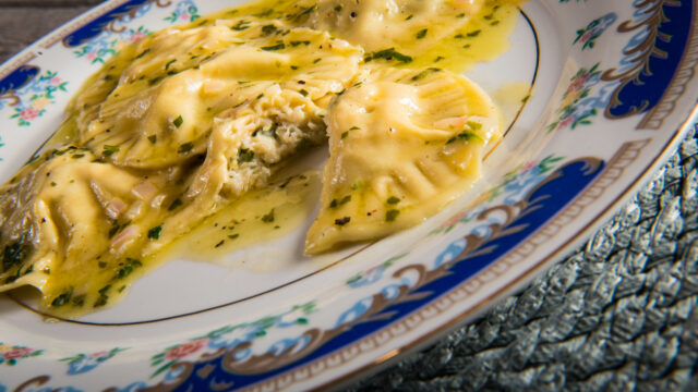 Krabbe ravioli