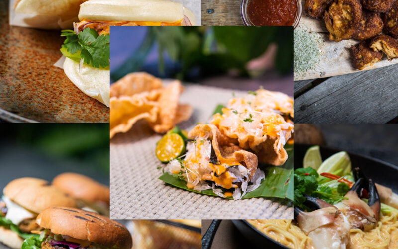 Hjemmelaget streetfood med krabbe